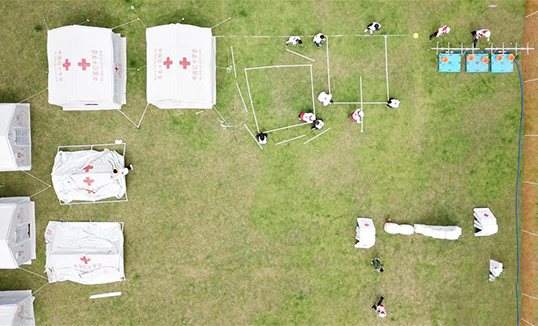 Хятадын улаан загалмайн нийгэмлэгээс дадлага сургуулилт явуулав