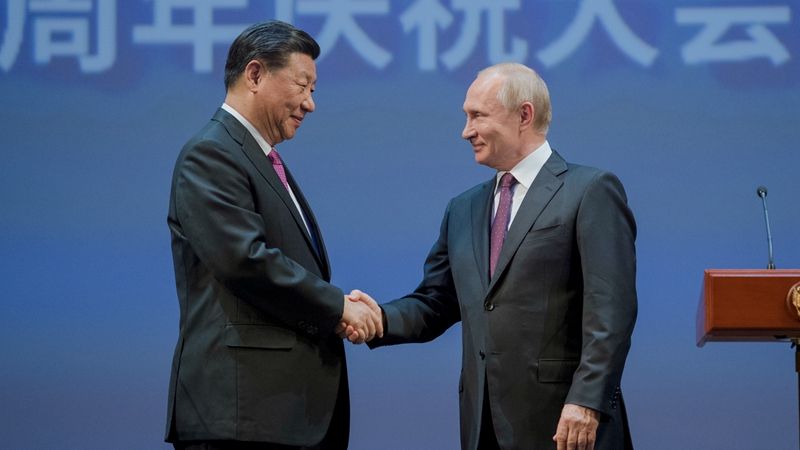 Ши Жиньпин Путинтэй хамт Хятад, Оросын дипломат харилцааны 70 жилийн ойн ёслолд оролцов